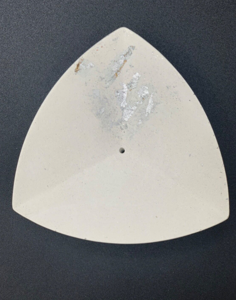Modern and Chic Cement with Metallic Leaf Accent Scent Holder