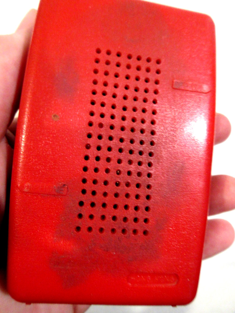 2-Vintage Transistor Radios Red-Computron & AITC Solid State
