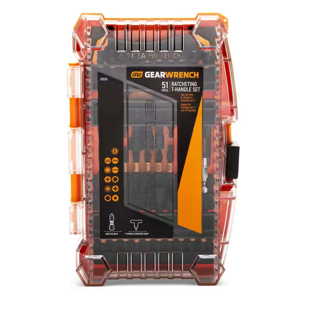 Micro Bits Set with Ratcheting T-Handle (51-Piece)