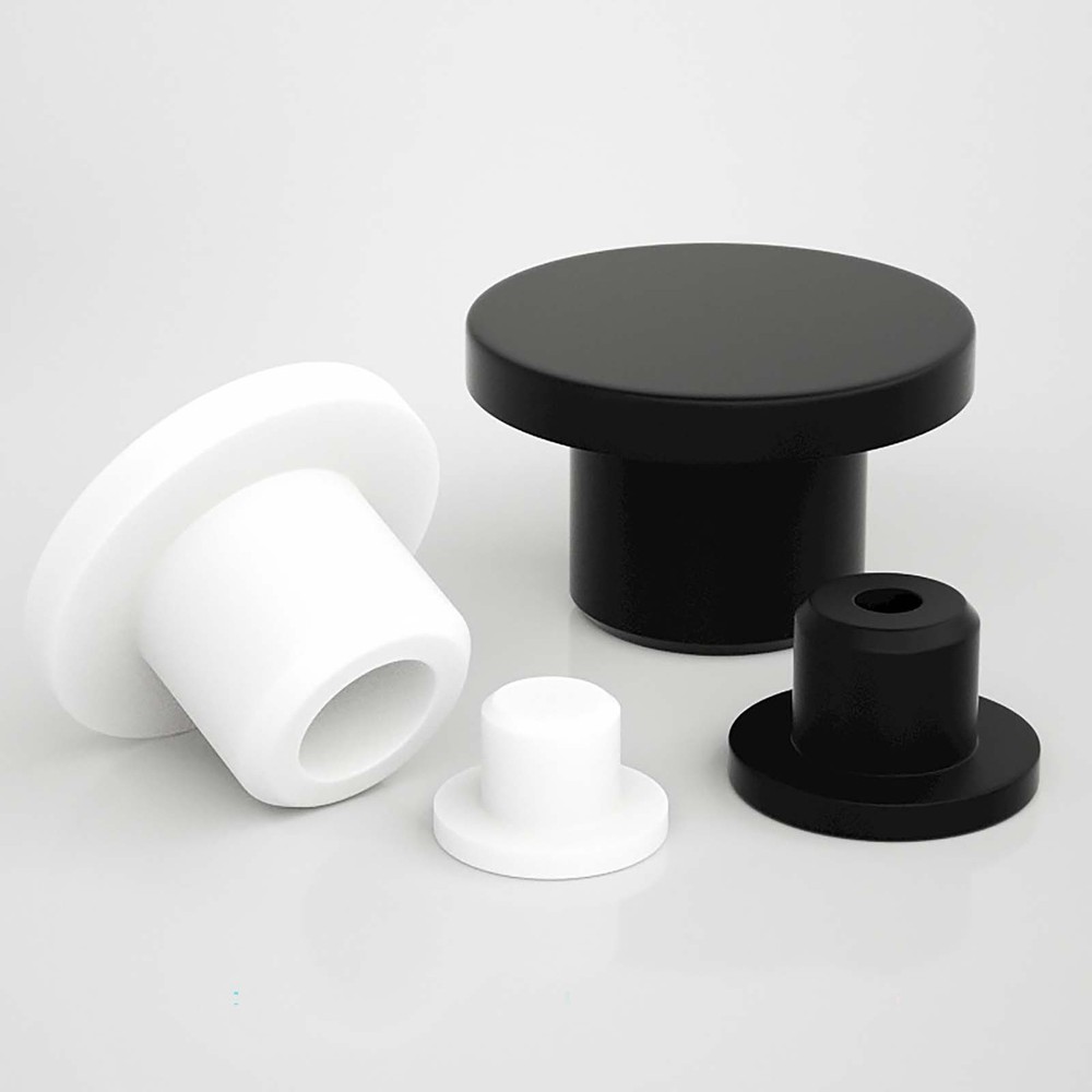 Rubber Hole Plugs 2.7-14mm Push In Compression Stem Solid Black&White Panel Plug