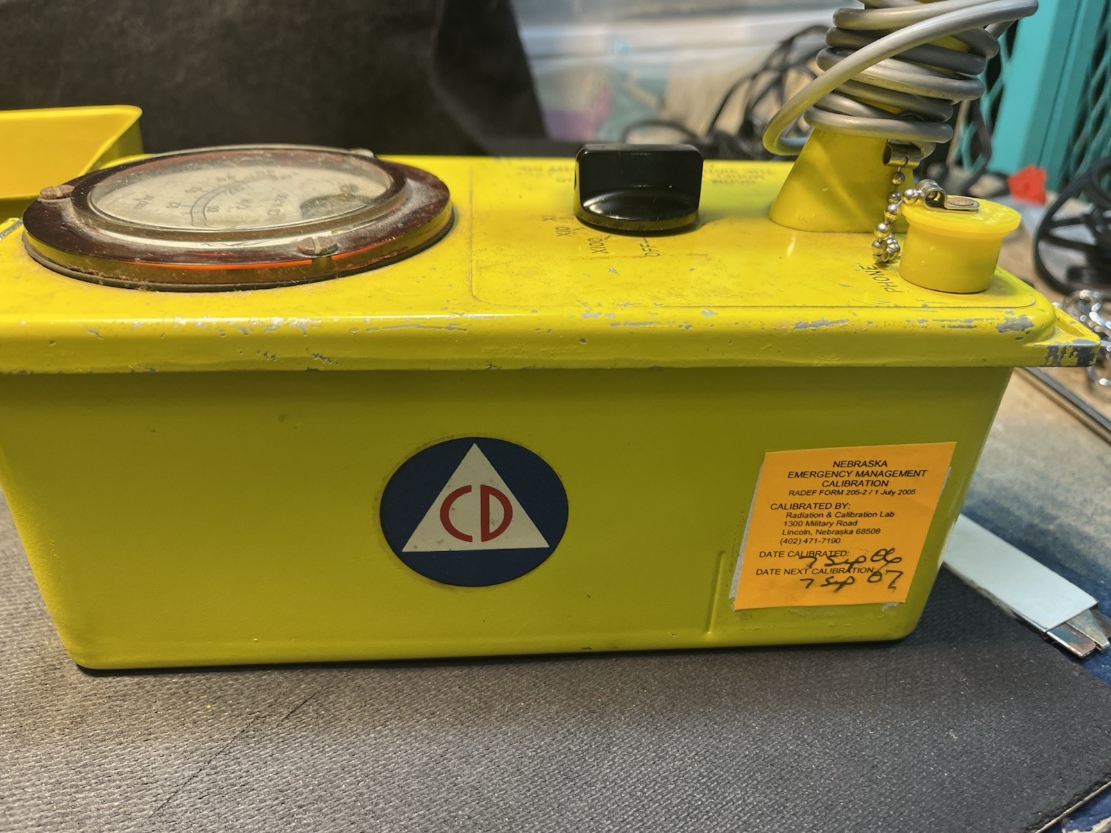 Victoreen Civil Defense Geiger Counter,  Item # CDV-700, Model No. 6B