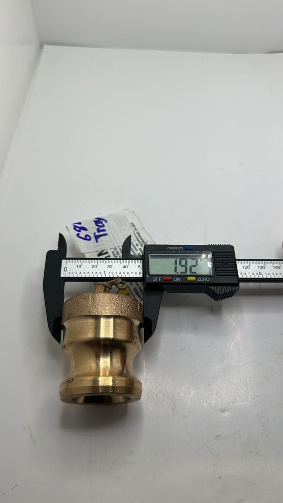 (QTY 2) Dust Plug Adapter Hose Fitting Camlock 2" Outer Diameter 2.14" Height
