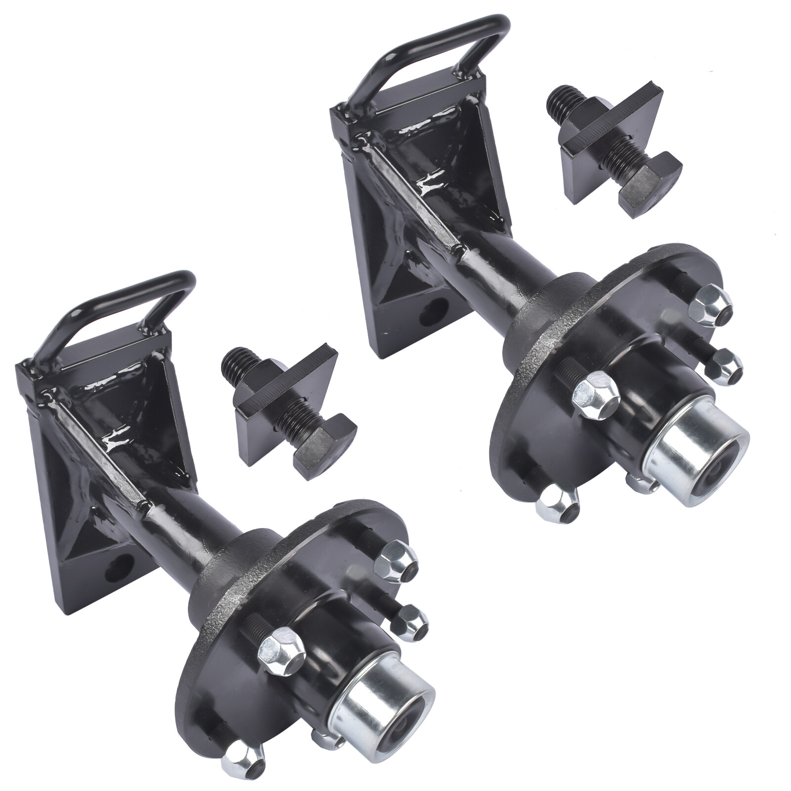 5x 5.5 Lug Superior Shipping Container Wheels Container Moving Kit 2 Spindles