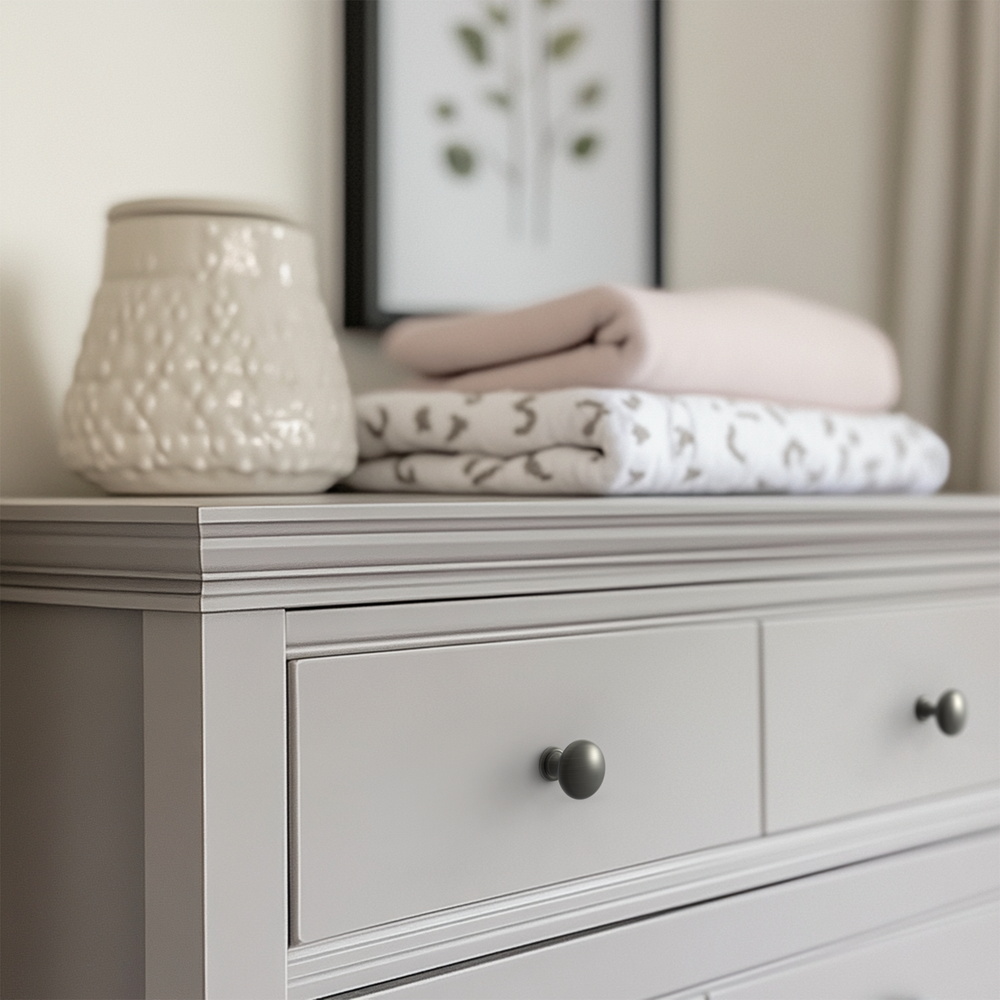 1.15 Inch Diameter Brushed Silver Round Kitchen Cabinet Knobs Drawer Knob