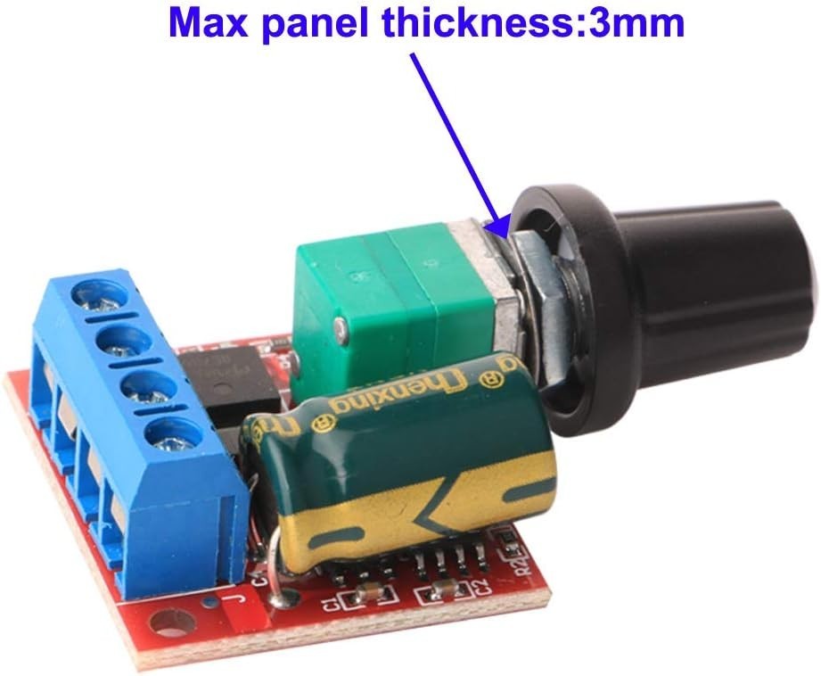 High-Performance 3PCS Mini PWM Speed Controller Set - 20kHz Frequency, LED Edge