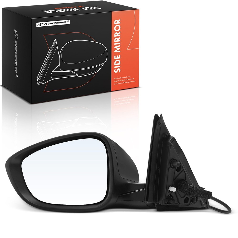 A-Premium Left Driver Side Power Door Mirror - Compatible with Honda Medium