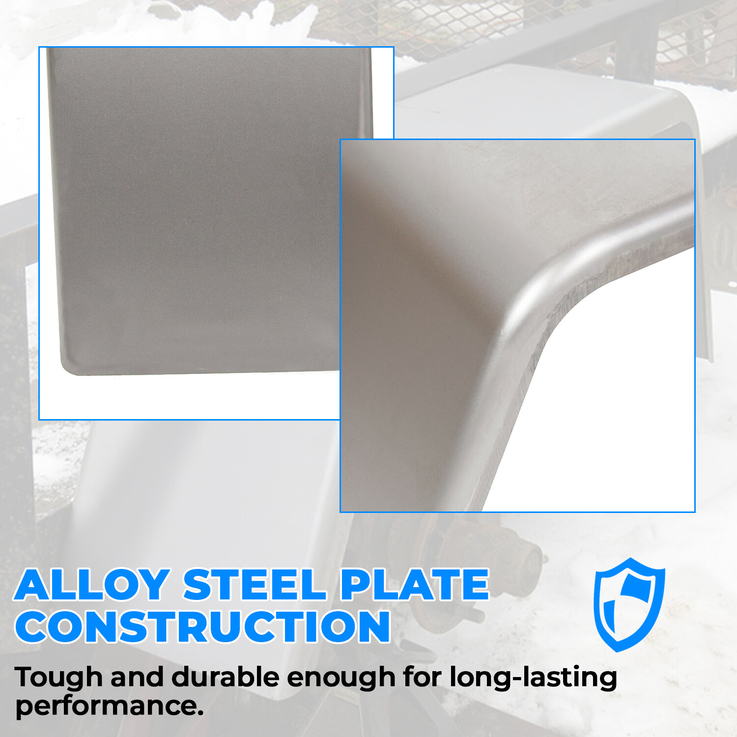 Set of 2 Square Steel Cargo Trailer Fenders Pair 14"-16" wheels