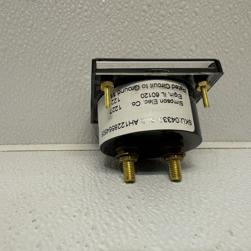 Simpson Analog Panel Meter 04330