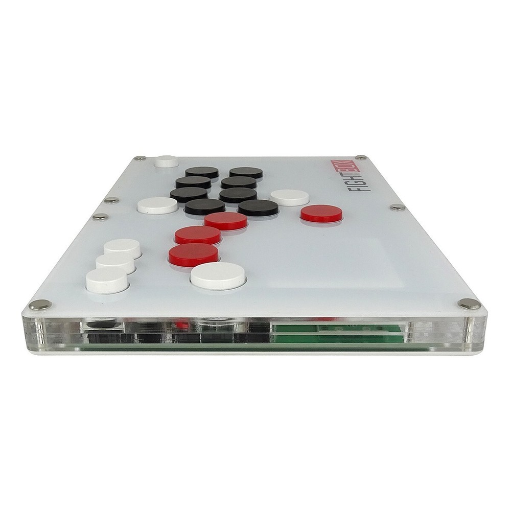 Fightstick White Arcade Hitbox PC Raspberry Android Hit Box Cherry MX Black