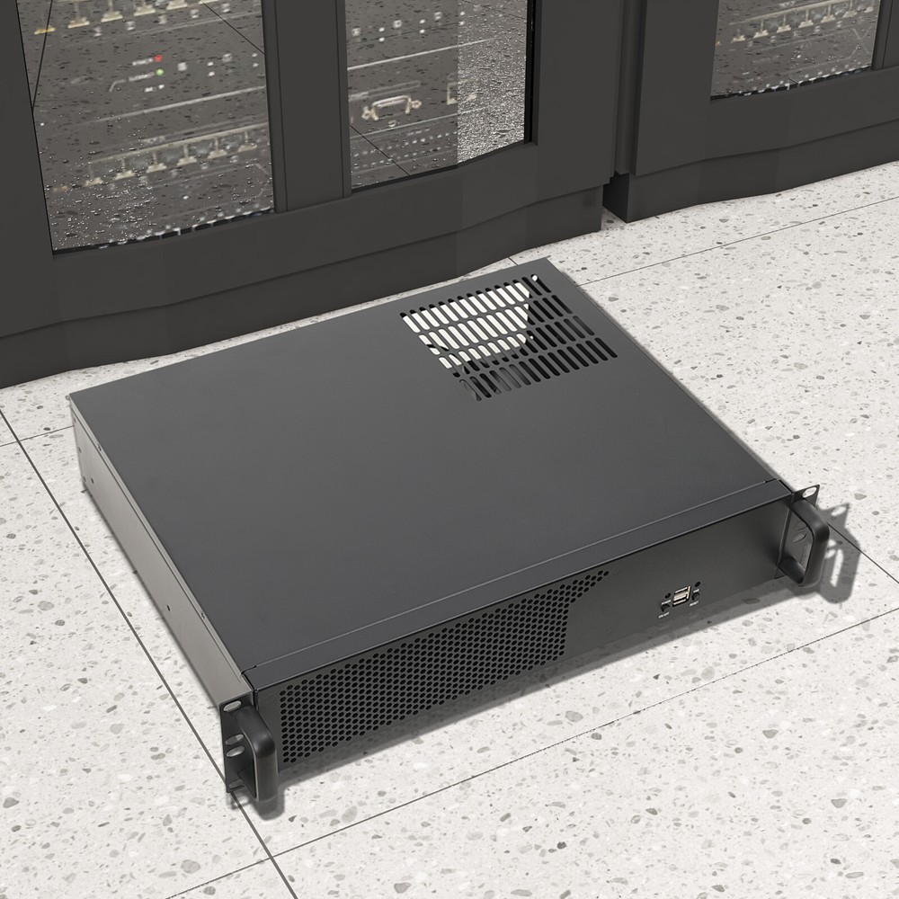 2U Network Server Rack Cabinet Chassis Rackmount Computer Case Enclosure ITX ATX