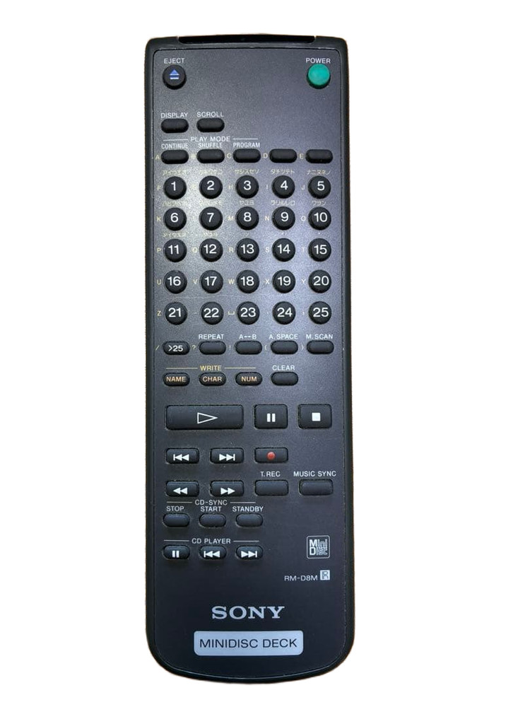 Sony MDS S37 MiniDisc Deck Player With Remote Tested Powers On