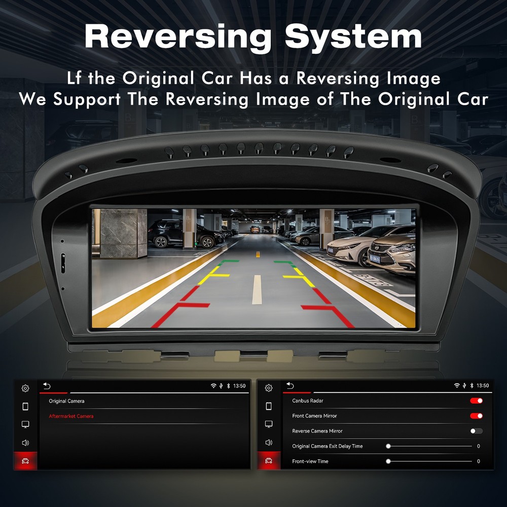 8.8" CarPlay Linux WIFI Touch Screen Android Radio For BMW E60 E61 E90 E91 CCC