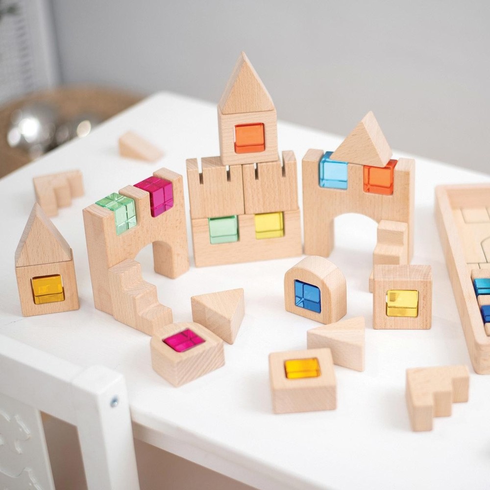 Learning Advantage Wooden Gem Blocks