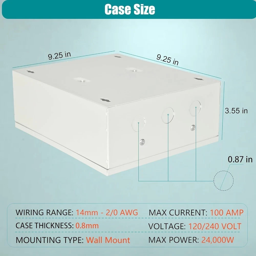 Automatic Transfer Switch, 50 Amp 3 Pole Auto Transfer Switch for Home Generator