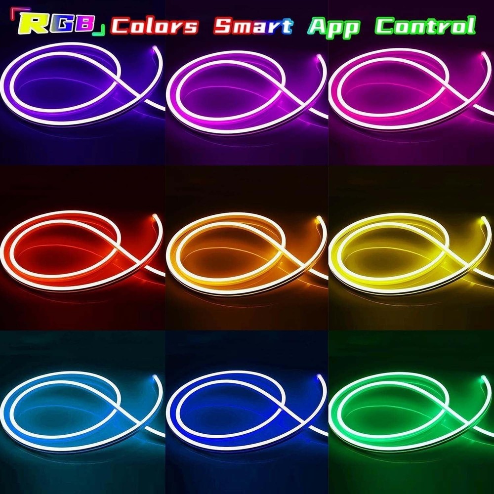 Waterproof 32.8ft LED Neon Rope Lights - Energy-Efficient Decor Solution