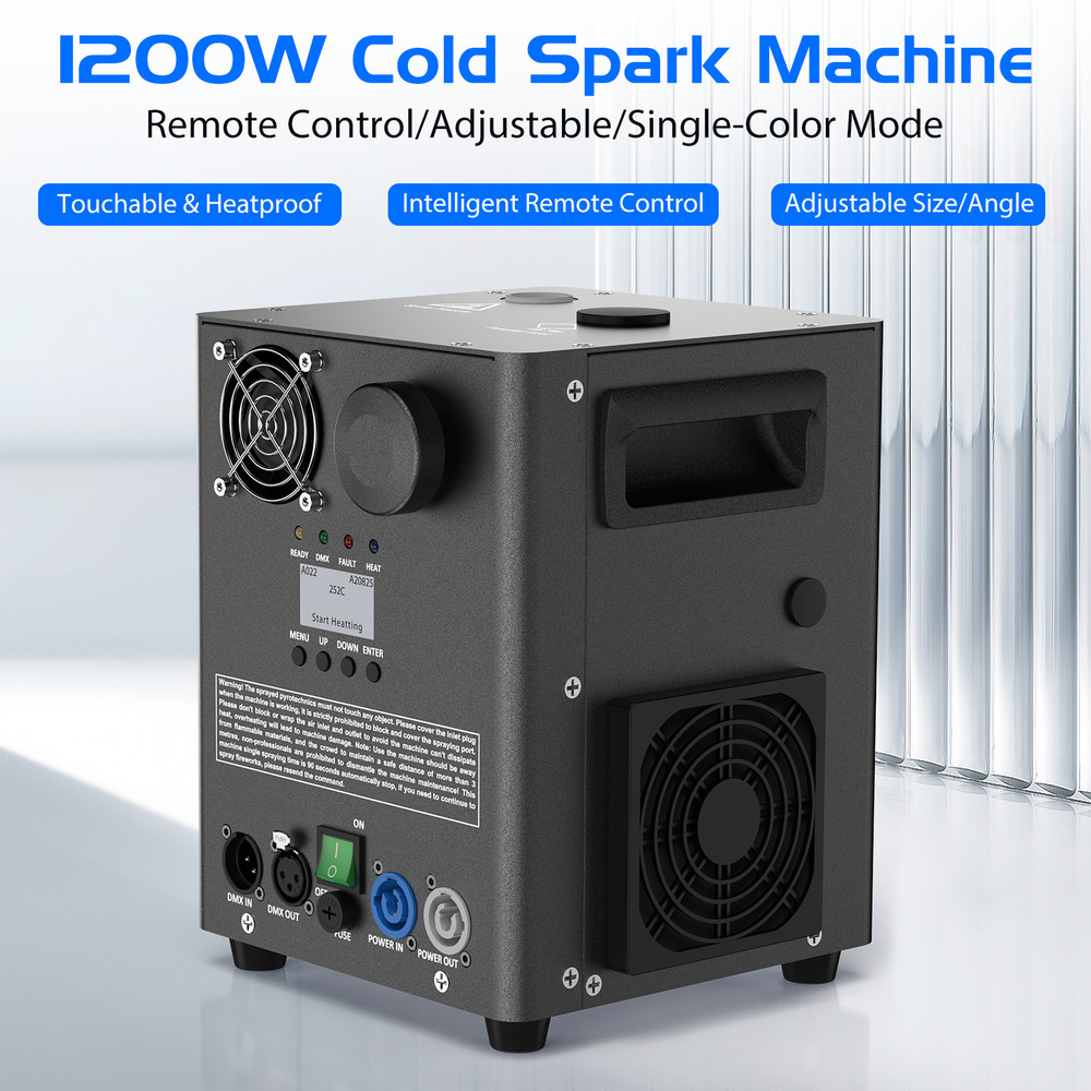1200W Cold Spark Machine Firework Machine DMX DJ Wedding Stage Effect Machine