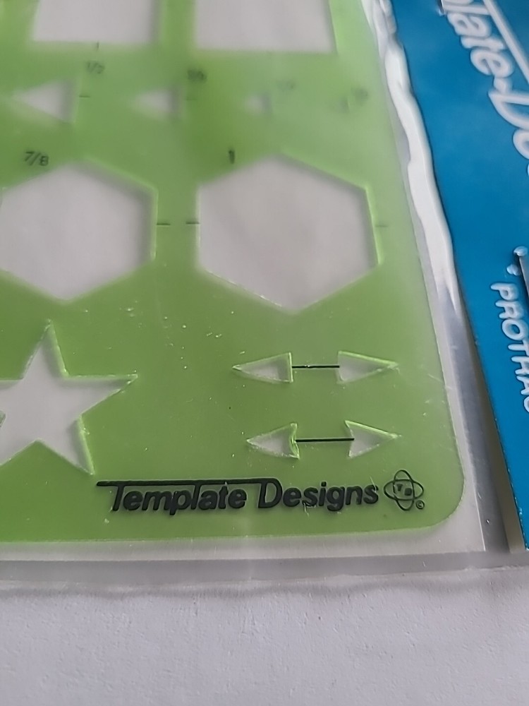 Template Designs TD1034 Protractor & General Template