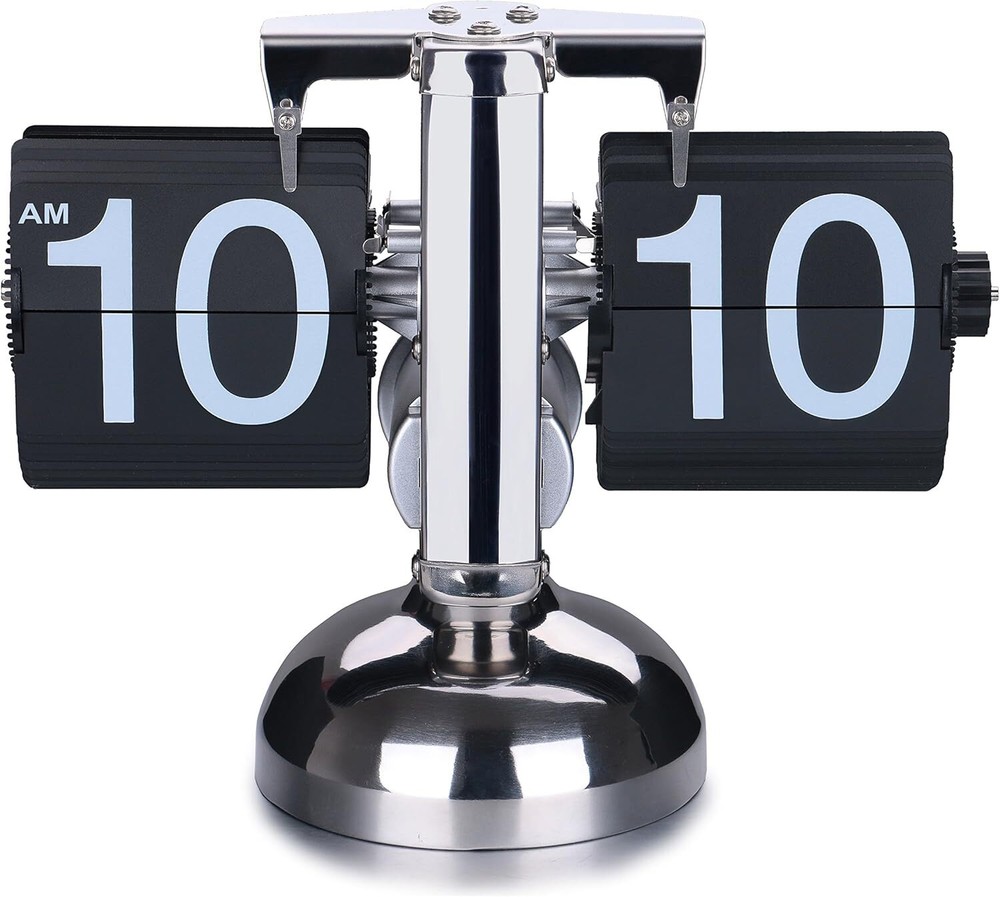 The retro digital flip downward clock