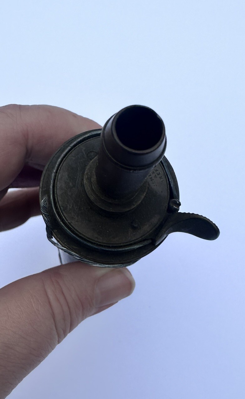 Medium size Pistol Flask with a clamshell design- Very good condition