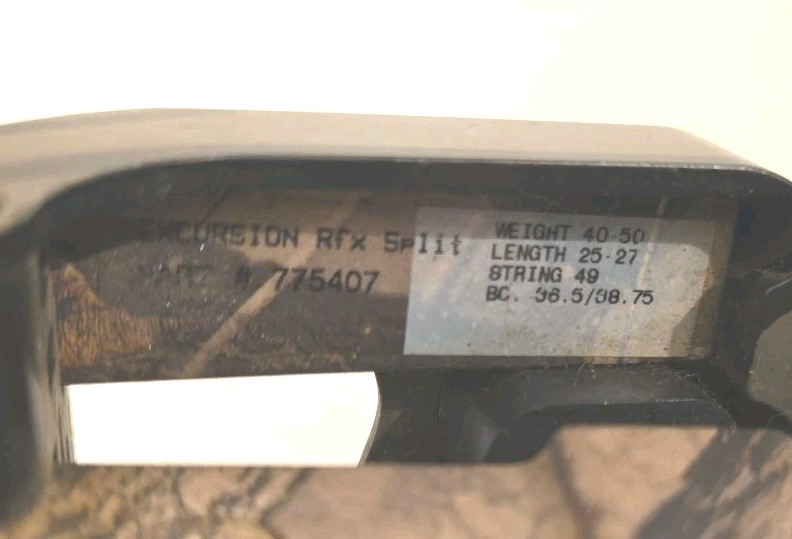 Reflex Excursion Compound Bow Weight 40-50 String 49 W/ Soft Case Camo Tru Fire