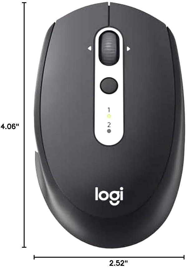 Logitech M585 Multi Device Wireless Bluetooth Mouse- Black - NO USB RECEIVER