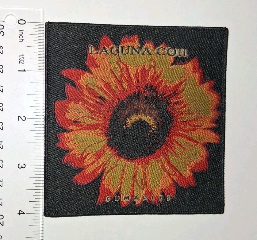 Lacuna Coil Comalies Black Border Woven Patch