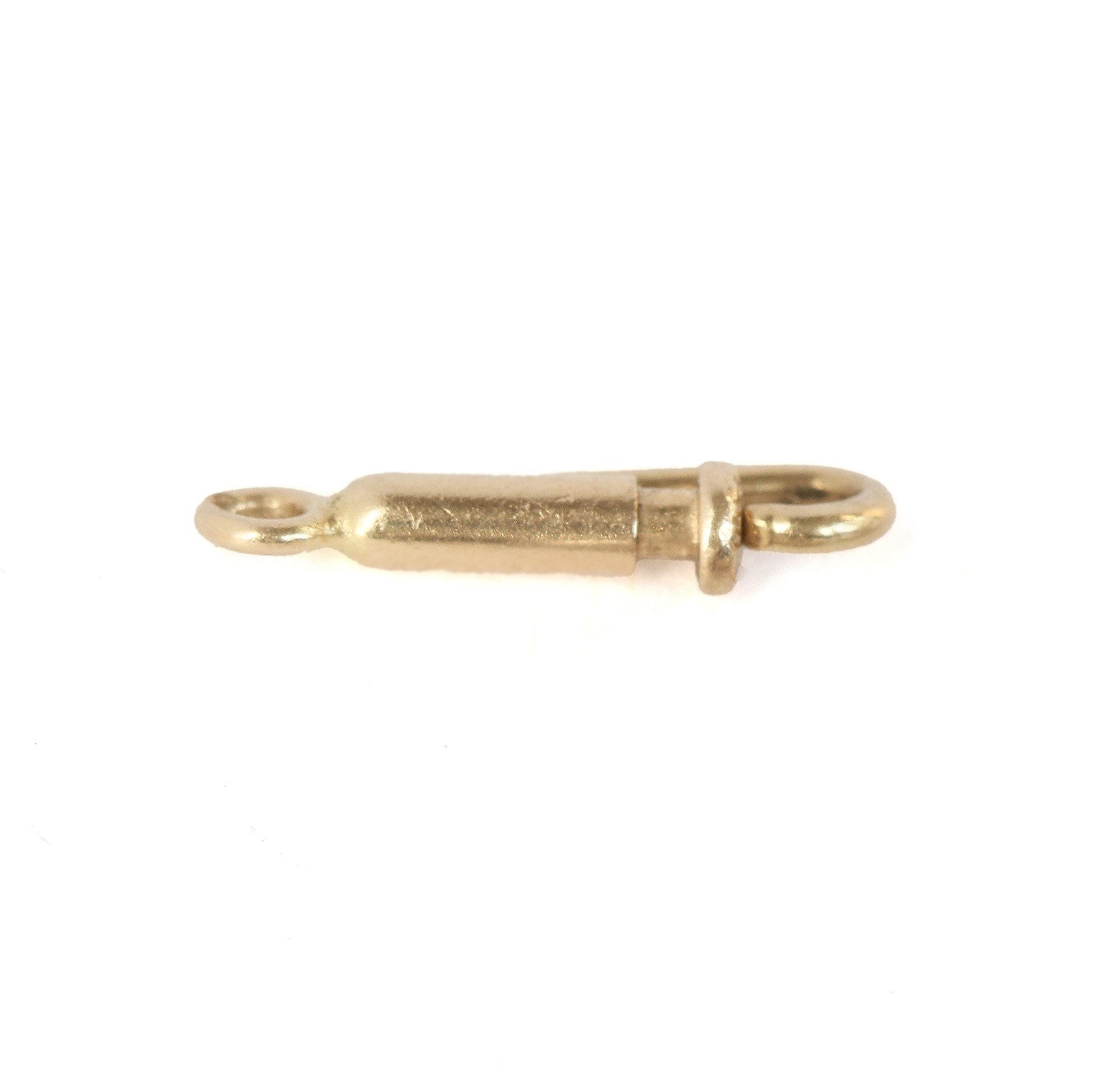 Vintage 14kt yellow gold push lock clasp. Circa 1960.