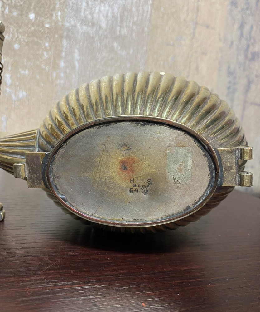 Silverplated Tea Pot on Original Burner