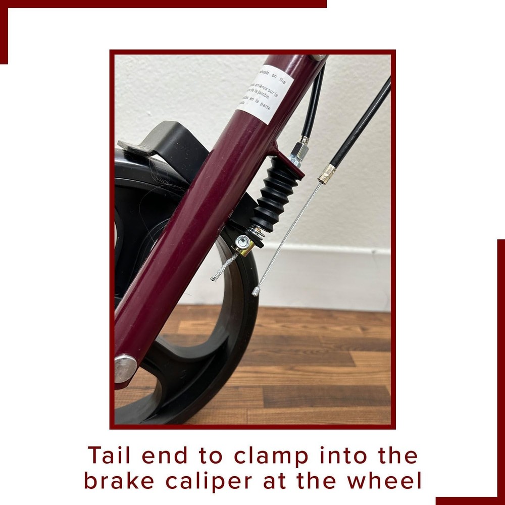 34" Walker Brake Cable Replacement for Rollators & Mobility Scooters - Durabl...
