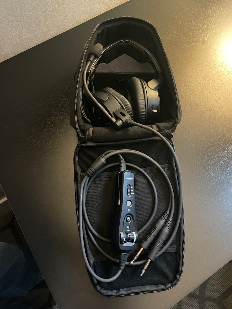 Bose A20 Aviation Headset with Bluetooth & Dual Plug Cable