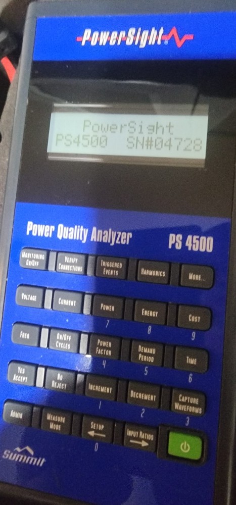 Summit Technology PowerSight PS4500 Power Quality Analyzer With 4 eFX6000 Probes