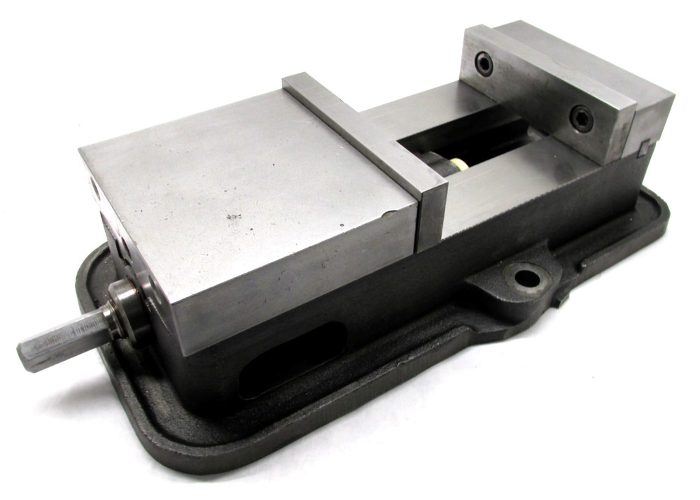 NICE! KURT ANGLOCK 6" MILLING MACHINE VISE w/ JAWS & HANDLE - #D60
