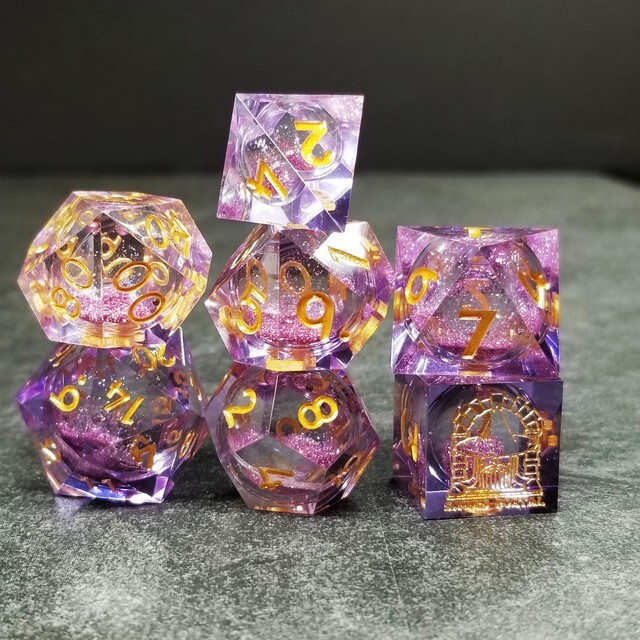 Sage's Spirits - Arcane Spirits Liquid Core Sharp Edge Resin Dice Set