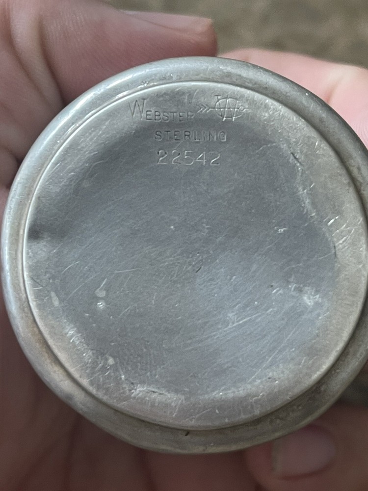 vintege sterling silver webster baby cup