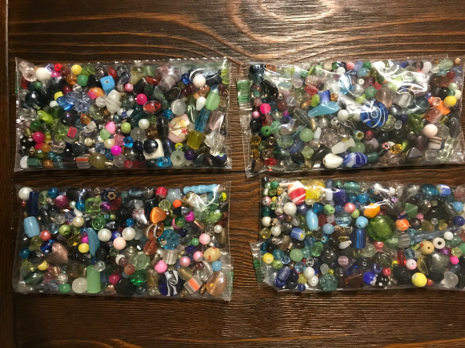 *~200~💕Piece Glass Loose Beads*7oz+ Bulk Mixed Lot #2 Craft Jewelry!!!😀*