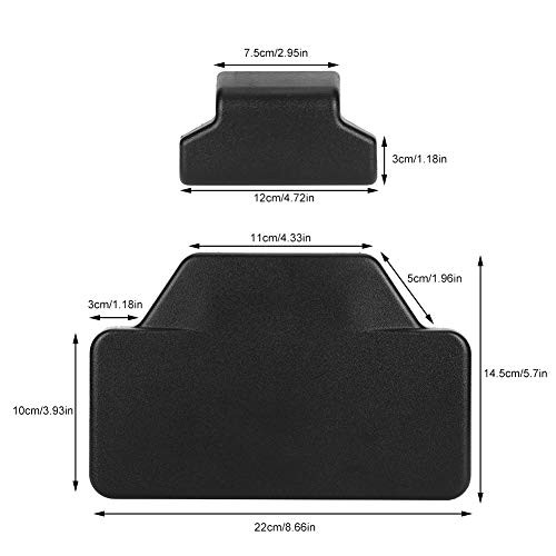 Rubber Rear Pad Saddlebag Trunk Passenger Backrest with Upper & Lower Split