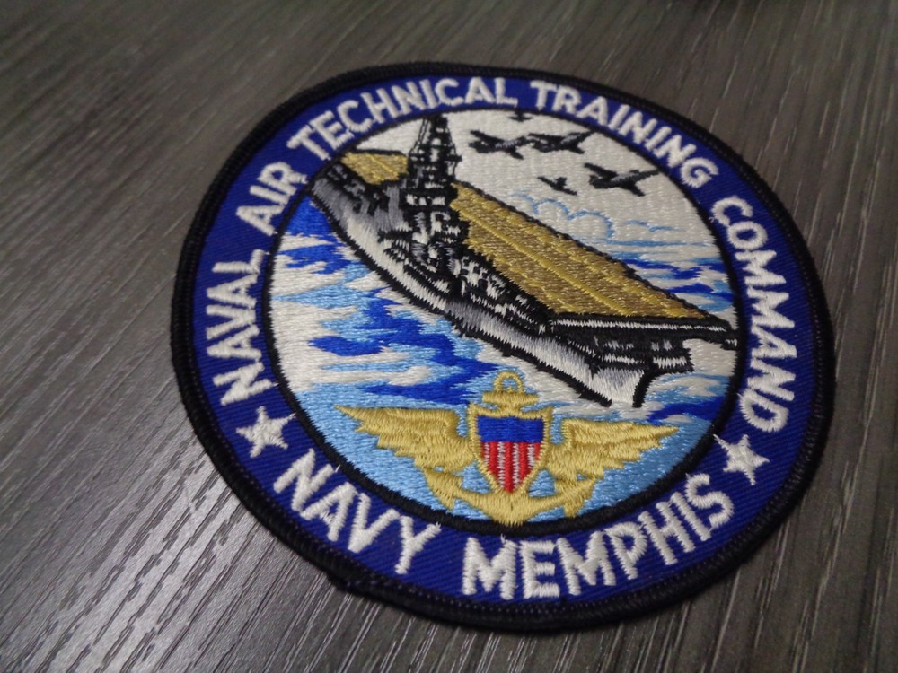 Vintage US Navy Naval Air Technical Training Command Patch - Memphis 5"