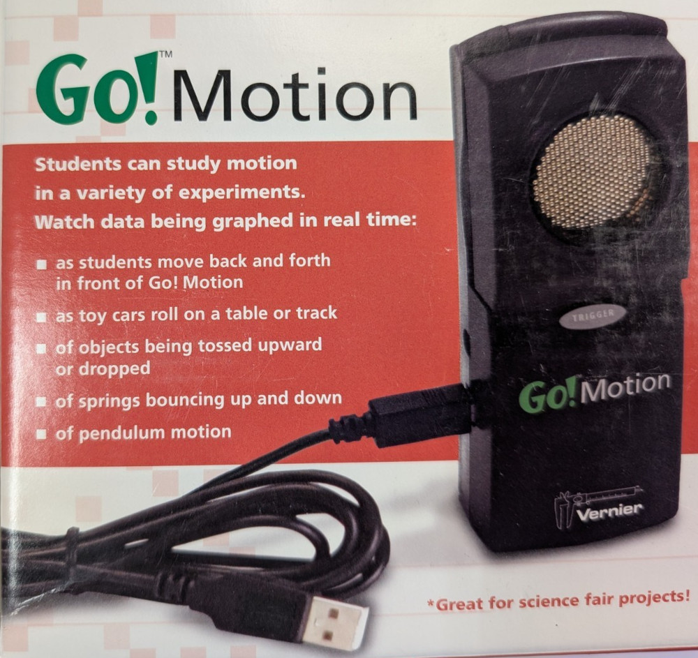 Vernier Go! Motion Sensor w/USB Cable Velocity/Acceleration Data Educational
