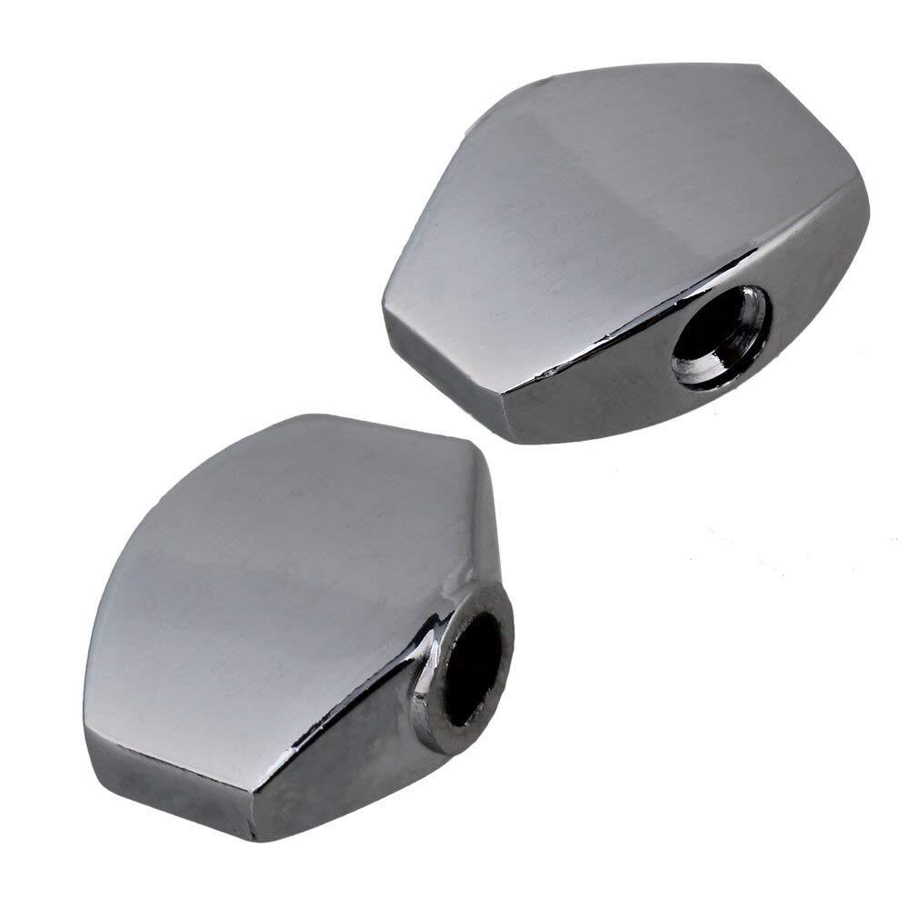 6PCS Alloy Machine Head Button Square for Most Electric Guitar Chrome