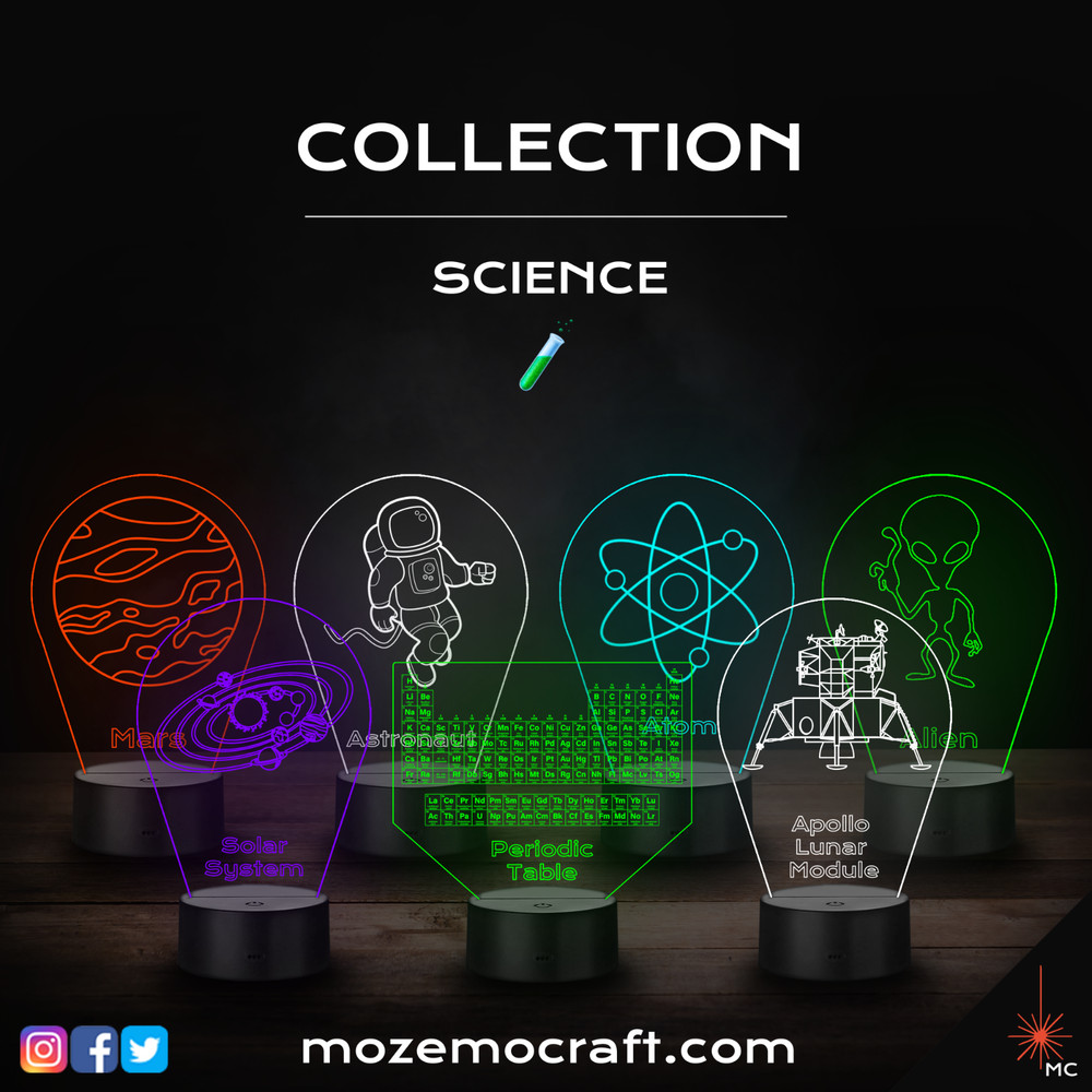 LED Lamp - Lorenz Attractor (Science)