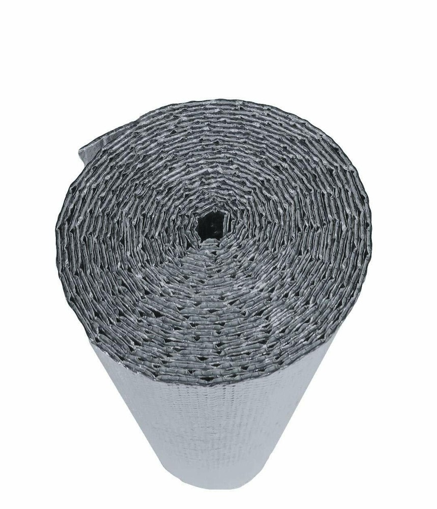 Reflective Insulation DOUBLE BUBBLE Sheet ROLL FOR Window 2FT X 4FT + ADHESIVE