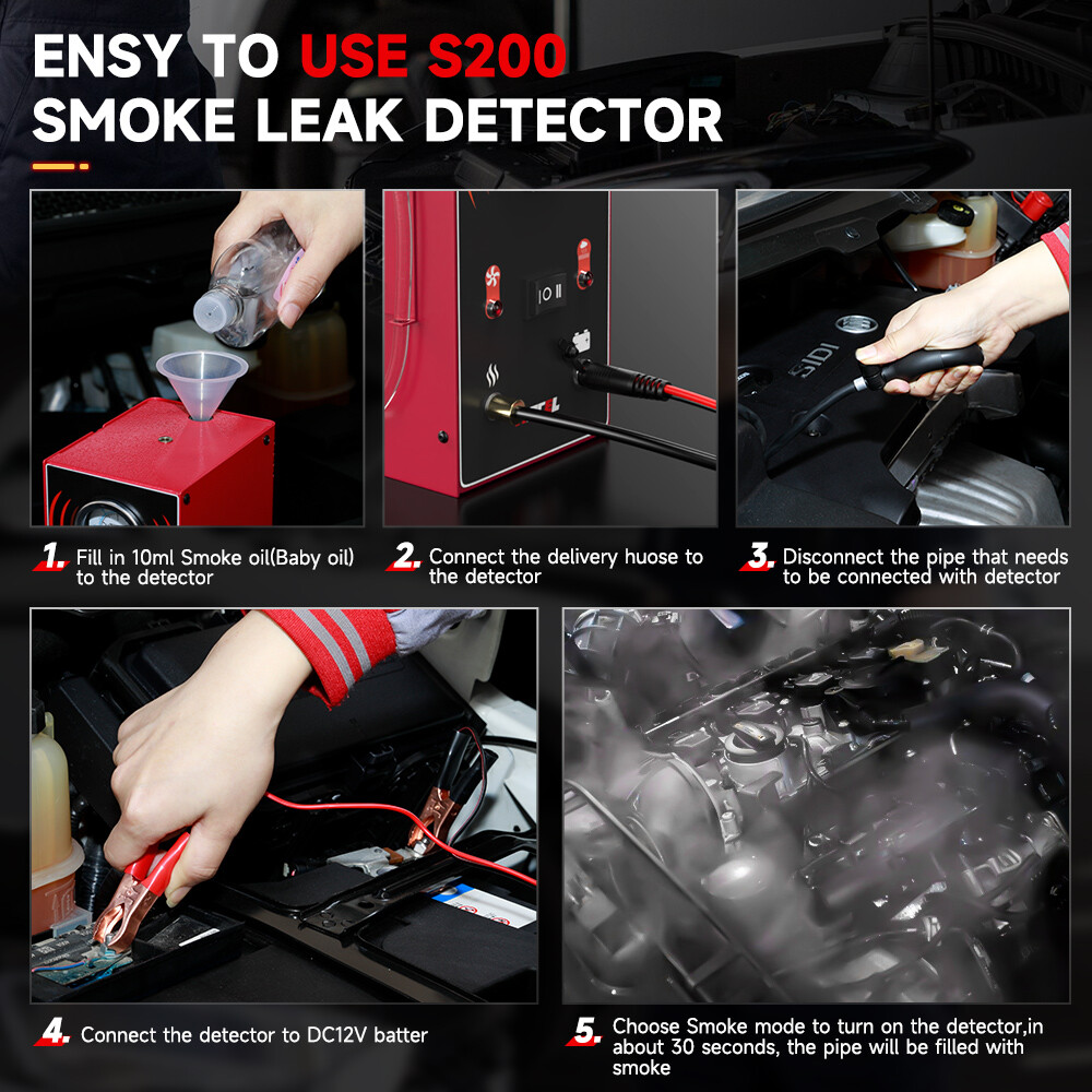 ANCEL EVAP Machine Smoke Leak Detector Auto Car Pipe System Diagnostic Tester