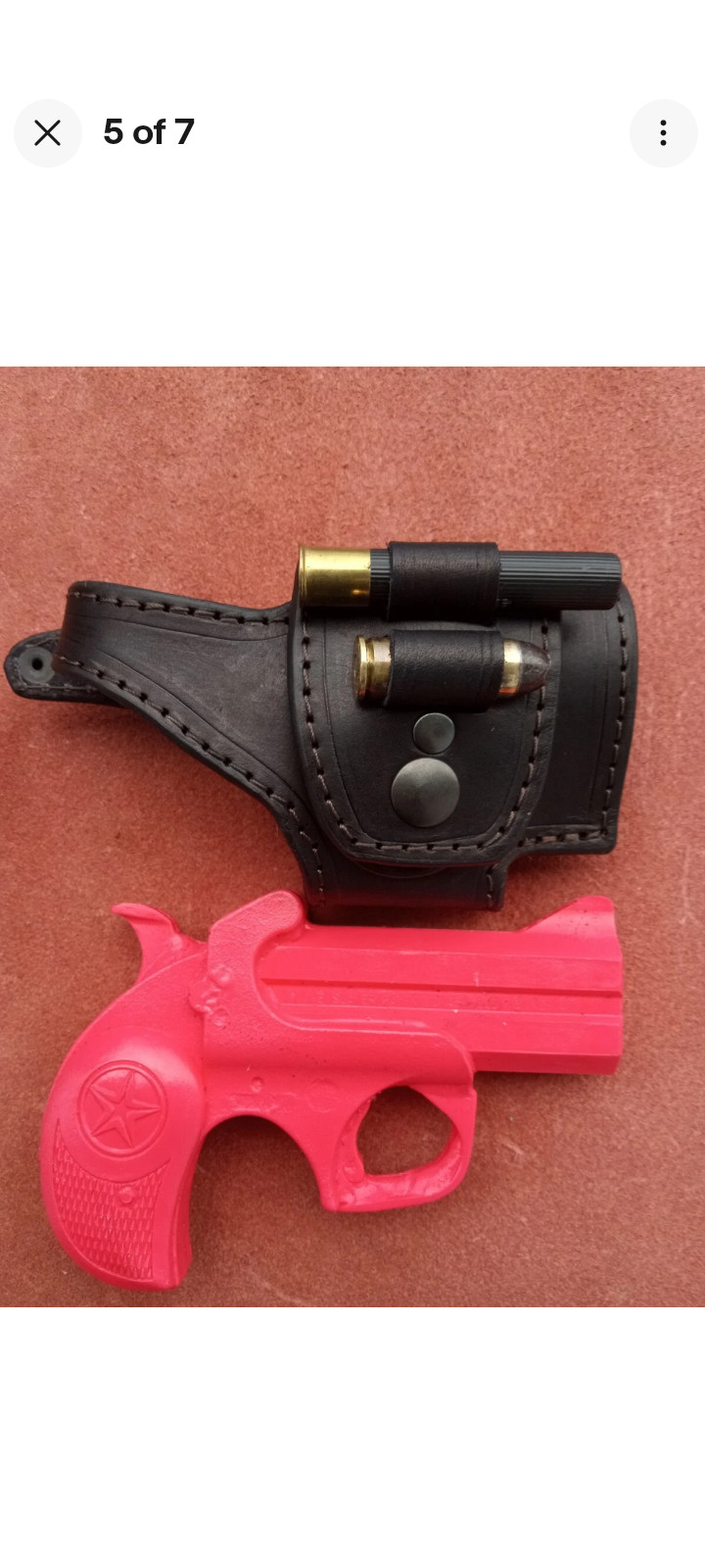 Made to Order Bond Arms 45/410 Ammo Loop Leather Cross Draw Driving Holster