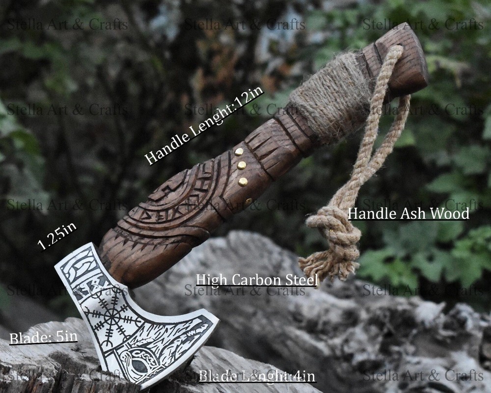 Viking Axe, Forged Tomahawk Axe, Throwing/ranger Axe