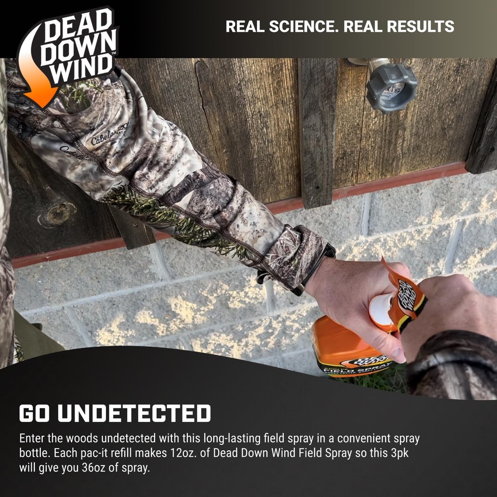 DEAD DOWN WIND Evolve Field Spray Refills - Odor Fighting Hunting Scent Contr...