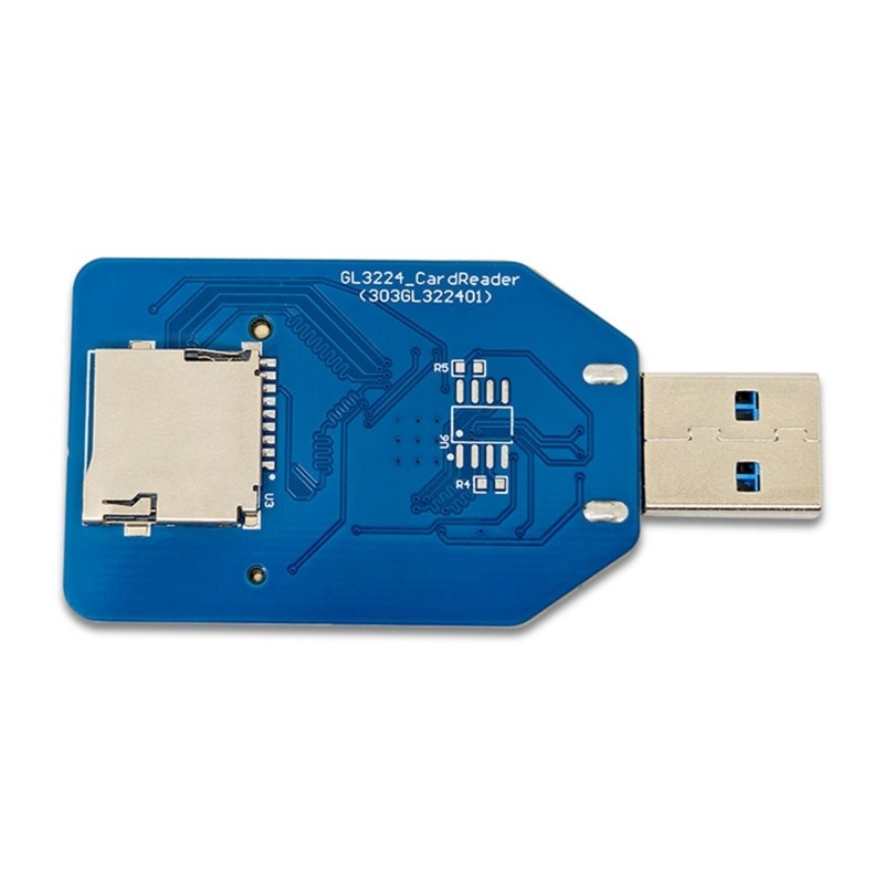Double Slot USB3.0 Specification Transform Card Reader Simultaneous Reading Data