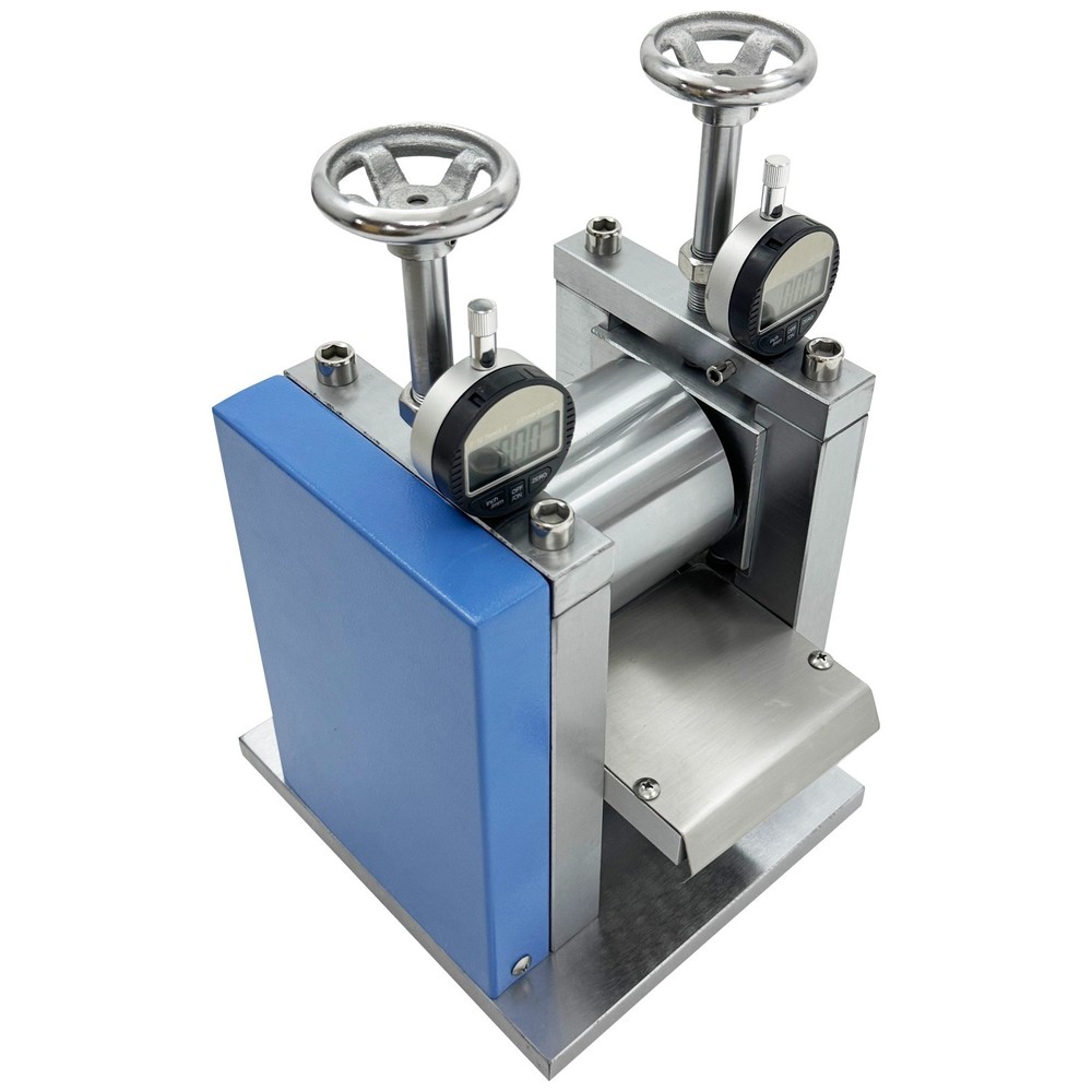 Manual Vertical Lab Electrode Sheet Calender Roller Press Machine 0~3MM