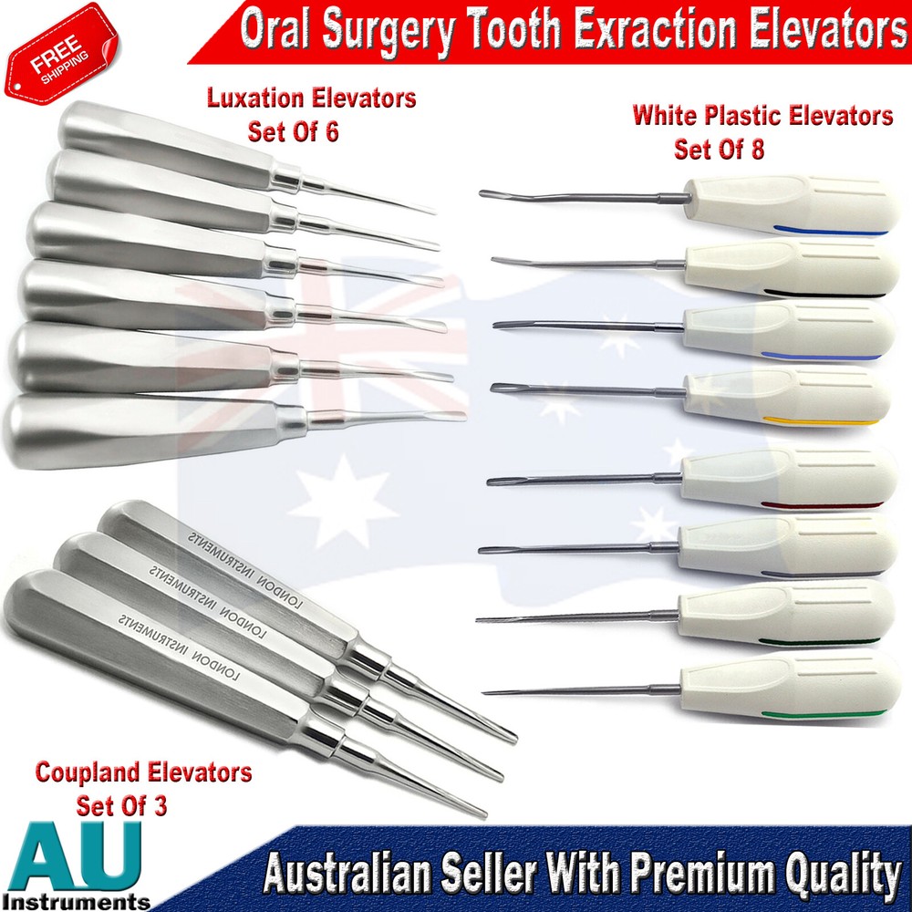 Surgical Elevators Coupland Luxating Root Tooth Loosening Extraction Elevator