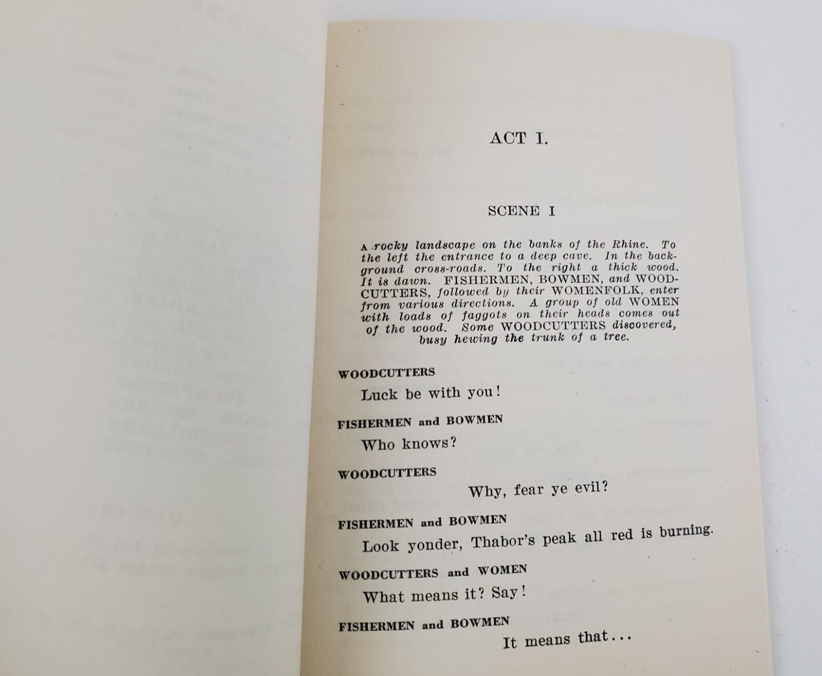 1955 Loreley Romantic Opera Carlo D'Ormeville Vintage Booklet Script English