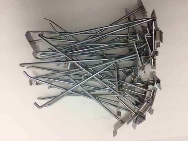 Assorted Chrome Slatwall Hooks A2
